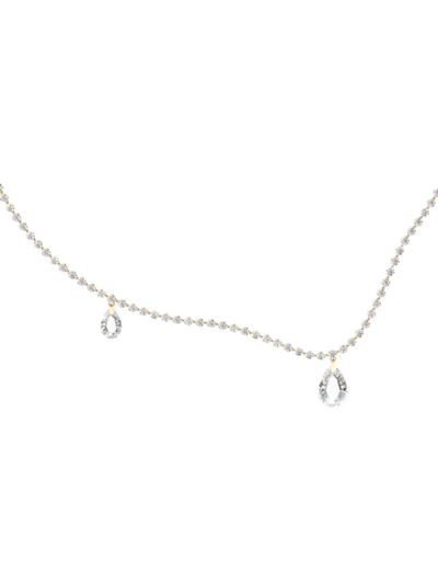 Unsaid Women's Tear 18k Yellow Gold & 5.72 Tcw Diamond Curve Necklace