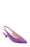 Marc Fisher Ltd Posey Pointed Toe Slingback Pump In Medium Purple 510