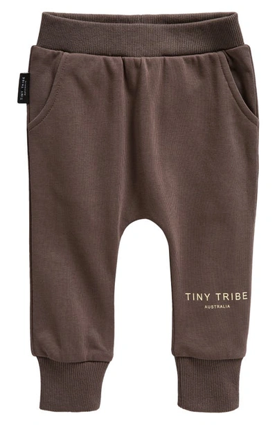 Tiny Tribe Babies' Core Signature Sweatpants In Iron