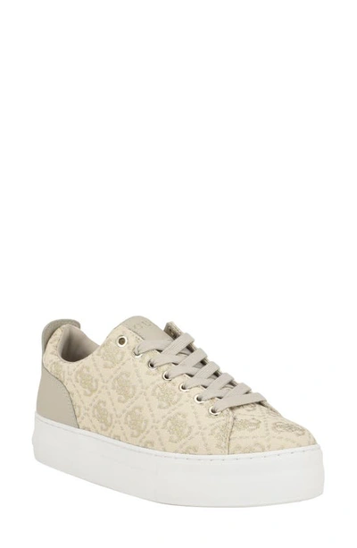 Guess Giaa Court Sneaker In Gold 788