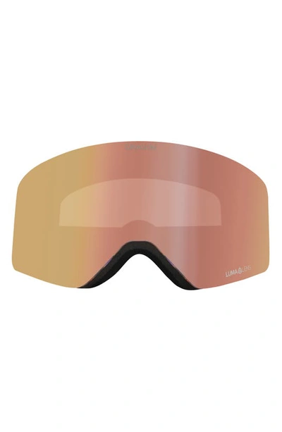 Dragon R1 Otg 63mm Snow Goggles With Bonus Lens In Amethyst Ll Rose Gold Ion