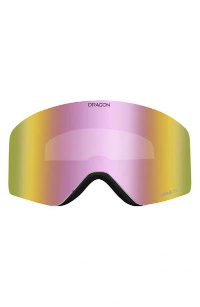 Dragon R1 Otg 63mm Snow Goggles With Bonus Lens In Reused Ll Pink Ion Dark Smoke