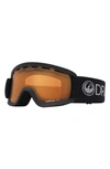 Dragon Kids' Lil D Base 44mm Snow Goggles In Charcoal Ll Amber