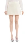 Theory High-waist Mini Skirt In White