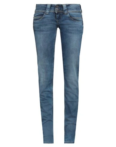 Pepe Jeans Woman Denim Pants Blue Size 32w-34l Cotton, Polyester, Elastane
