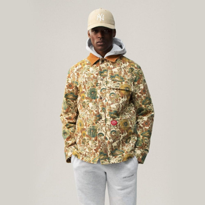 Pre-owned Aimé Leon Dore Floral Painter's Jacket - L