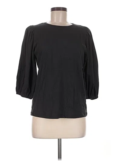 Pre-owned 78 & Sunny 3/4 Sleeve Top Black Crew Neck Tops