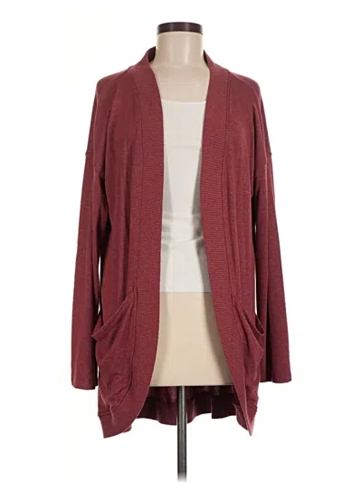 Pre-owned 78 & Sunny Cardigan Sweater In Burgundy