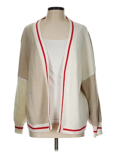 Pre-owned 78 & Sunny Cardigan Sweater In Ivory