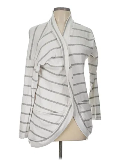 Pre-owned 78 & Sunny Cardigan Sweater In Silver