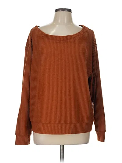 Pre-owned 78 & Sunny Long Sleeve T-shirt In Brown