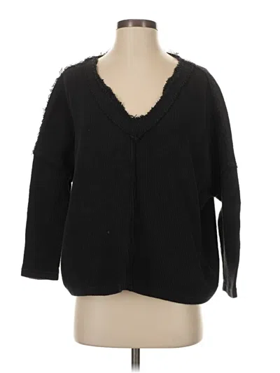 Pre-owned 78 & Sunny Pullover Sweater In Black