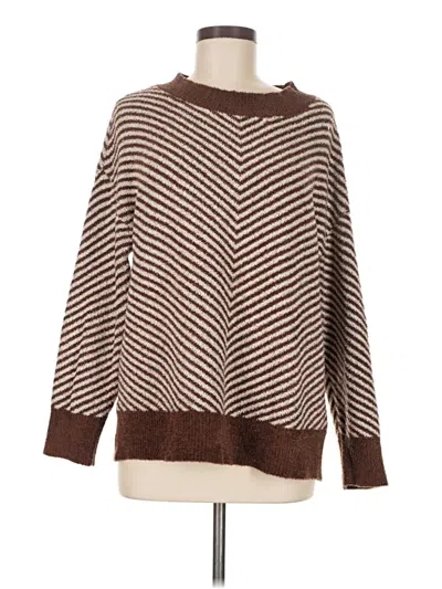Pre-owned 78 & Sunny Pullover Sweater In Brown