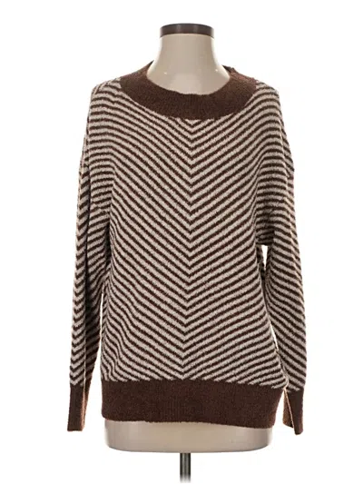 Pre-owned 78 & Sunny Pullover Sweater In Brown