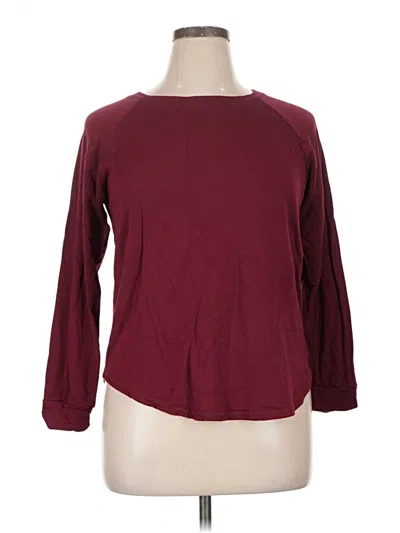 Pre-owned 78 & Sunny Pullover Sweater In Burgundy
