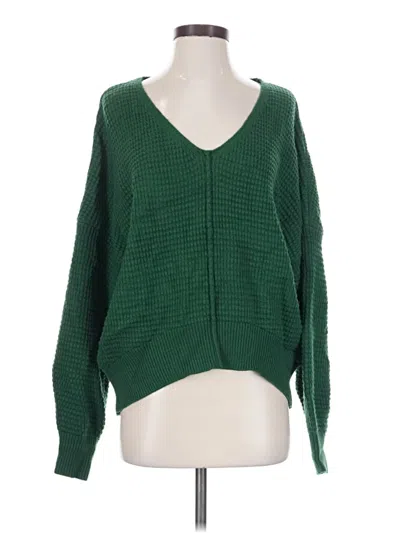Pre-owned 78 & Sunny Pullover Sweater In Green