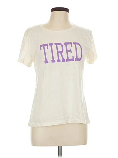 Pre-owned 78 & Sunny Short Sleeve T-shirt In Ivory