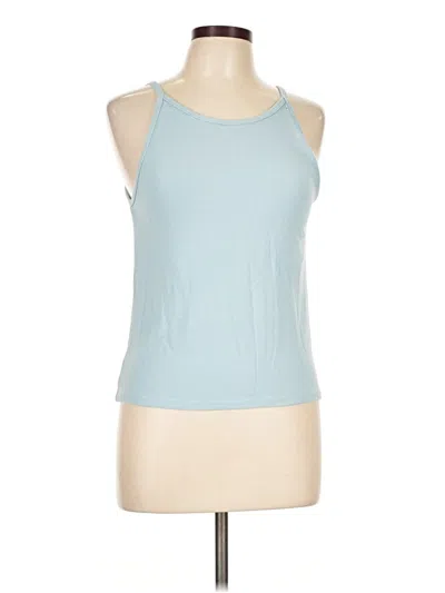 Pre-owned 78 & Sunny Sleeveless Top Blue Halter Neckline Tops