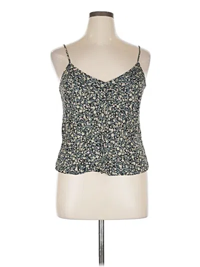 Pre-owned 78 & Sunny Sleeveless Top Teal Sweetheart Neckline Tops In Blue