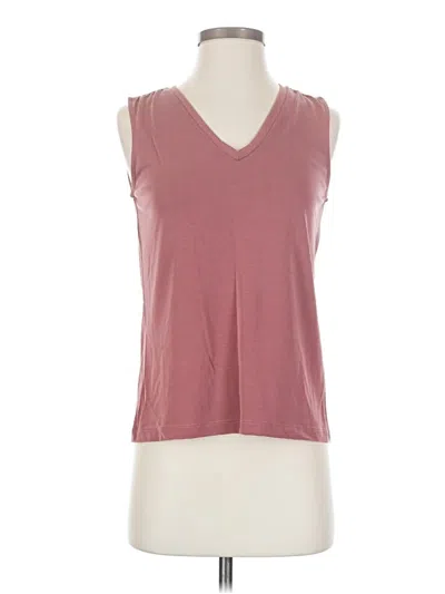 Pre-owned 78 & Sunny Sleeveless T-shirt In Burgundy