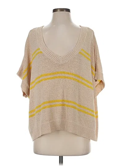 Pre-owned 78 & Sunny Sweater Vest In Tan