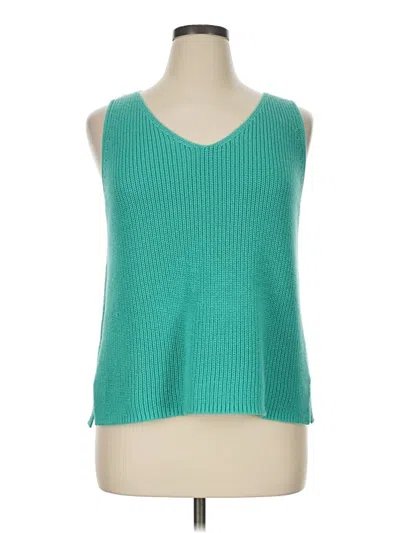Pre-owned 78 & Sunny Sweater Vest In Teal