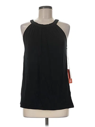 78 & Sunny Tank Top Black Halter Neckline Tops