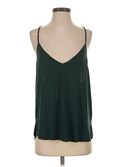 Pre-owned 78 & Sunny Tank Top Green Halter Neckline Tops