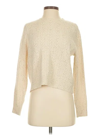 Pre-owned 78 & Sunny Turtleneck Sweater In Ivory