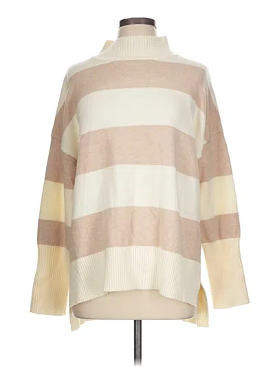 Pre-owned 78 & Sunny Turtleneck Sweater In White