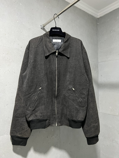 Pre-owned Yohji Yamamoto - Y's - Herringbone Work Jacket In Charcoal Grey