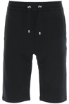 BALMAIN BALMAIN SWEATSHORTS WITH FLOCKED LOGO MEN