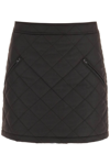 BURBERRY BURBERRY 'CASIA' QUILTED COTTON MINI SKIRT WOMEN