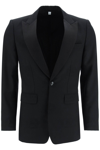 Burberry Black Single-breasted Tailored Jacket In Black