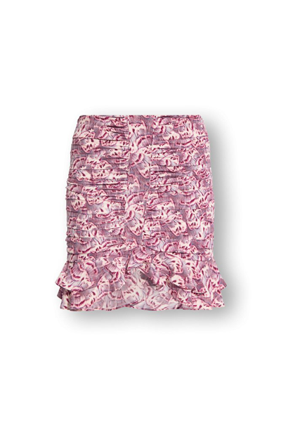 Isabel Marant Milendi Ruched Detailed Mini Skirt In Pink