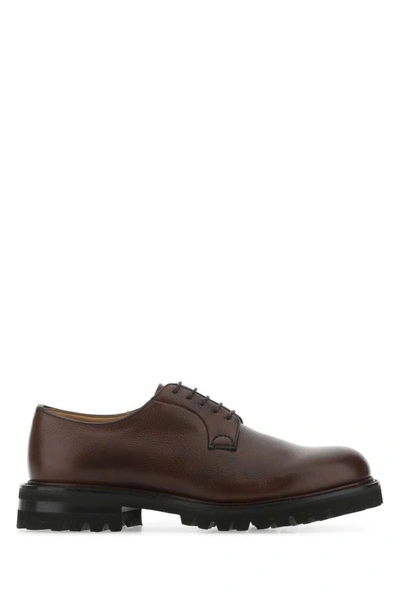 Church's Man Lace-up Shoes Dark Brown Size 7 Calfskin