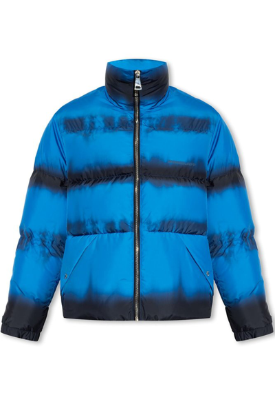 Khrisjoy Faded-effect Padded Jacket In Blue