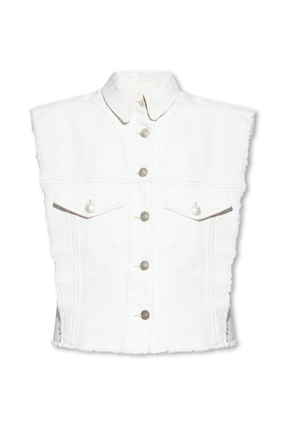 Isabel Marant Tyra Raw In White