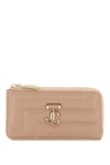 JIMMY CHOO JIMMY CHOO QUILTED NAPPA LEATHER ZIPPED CARDHOLDER WOMEN