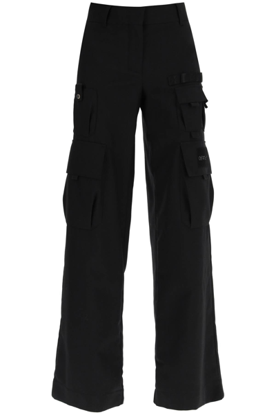 Off-white Toybox Cargo Trousers In Black