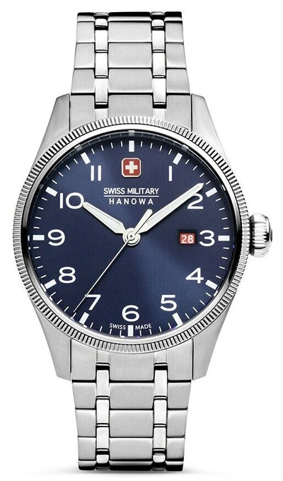 Pre-owned Swiss Military Hanowa Swiss Made Mens Watch Thunderbolt Smwgh0000802