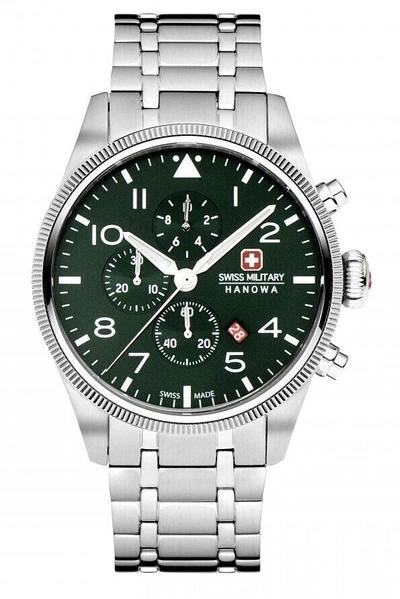 Pre-owned Swiss Military Hanowa Swiss Made Mens Watch Thunderbolt Chrono Smwgi0000404
