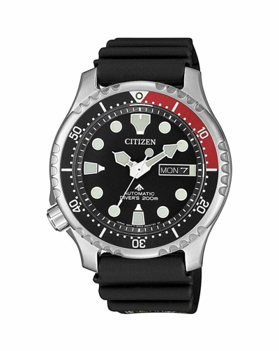 Pre-owned Citizen Promaster Ny0085-19e Black Dial 42mm Men's 200m Divers Watch Brand