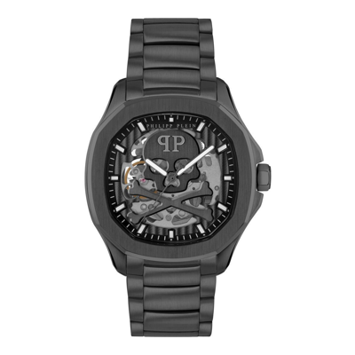 Pre-owned Philipp Plein Men's Watch Automatic $keleton $pectre Pwraa0423 Stainless Steel