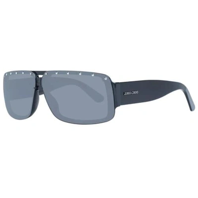 Pre-owned Jimmy Choo Jich-1045857 Unisex Black Sunglasses Plastic Rectangle Casual Eyewear In Gray