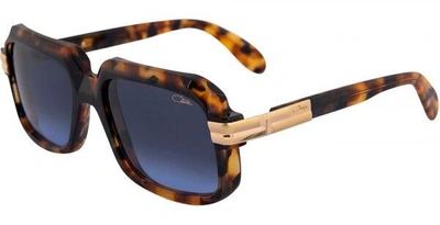 Pre-owned Cazal Legends 607/3 Havana Gold/blue Shaded (017) Sunglasses