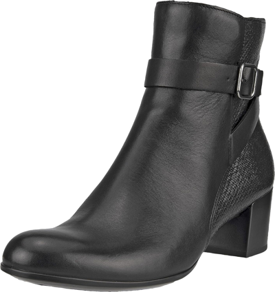 Pre-owned Ecco Women's Dress Classic 35mm Buckle Ankle Boot In Black/black
