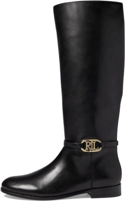 Pre-owned Ralph Lauren By  Women's Bridgette Fashion Boot In Black