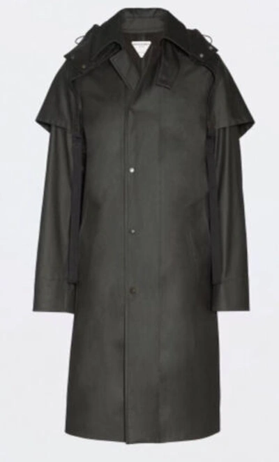 Pre-owned Bottega Veneta $3100  Men Stretch Cotton Trench Coat Color Dk Chocolate M