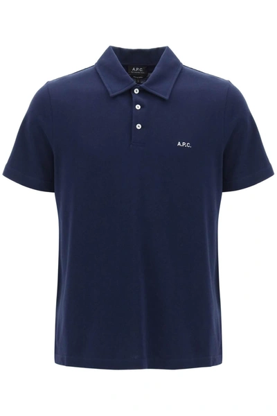 APC A.P.C. AUSTIN POLO SHIRT WITH LOGO EMBROIDERY